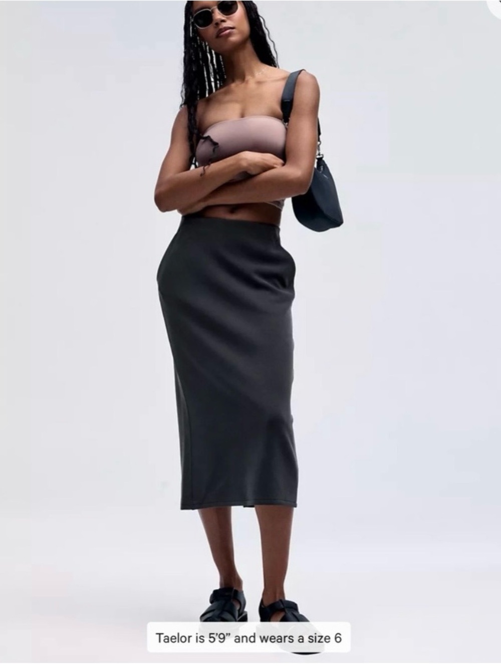 lululemon | Taupe Pencil Midi Skirt | Size 2 - Picture 11 of 13